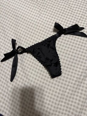 Rampage Pink Satin Bow Panties